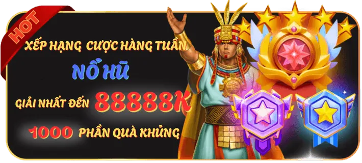 Thưởng nạp lại hàng tuần cho VIP lucky8882 chính thức